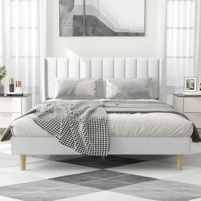 Alazy Upholstered Platform Bed Frame-Queen