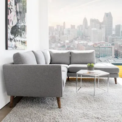 Glenda 2 - Piece Upholstered Sectional- Right Hand Facing