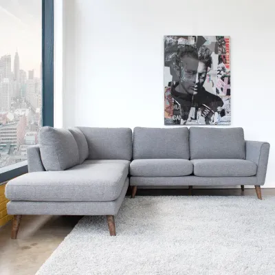 Glenda 2 - Piece Upholstered Sectional- Left Hand Facing