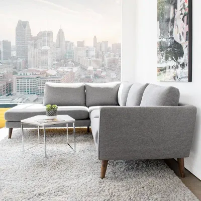 Glenda 2 - Piece Upholstered Sectional- Left Hand Facing
