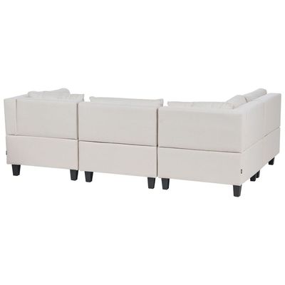 4 Seater Right Hand Modular Fabric Corner Sofa