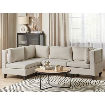 4 Seater Right Hand Modular Fabric Corner Sofa