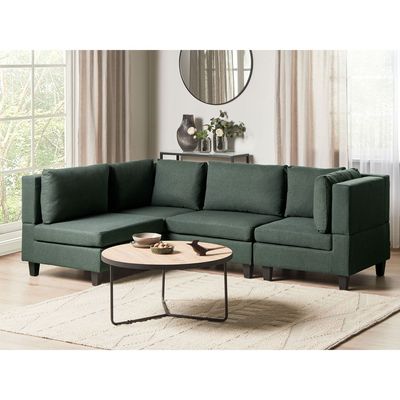 4 Seater Right Hand Modular Fabric Corner Sofa