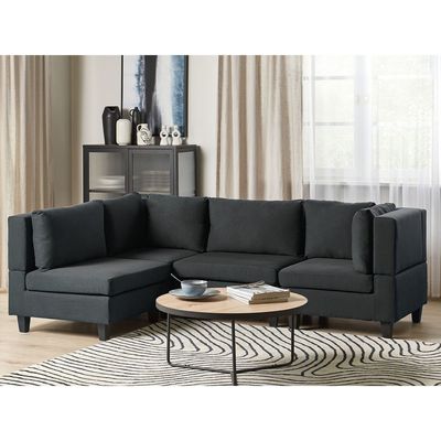 4 Seater Right Hand Modular Fabric Corner Sofa