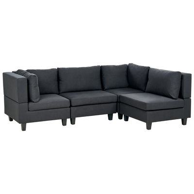 4 Seater Right Hand Modular Fabric Corner Sofa