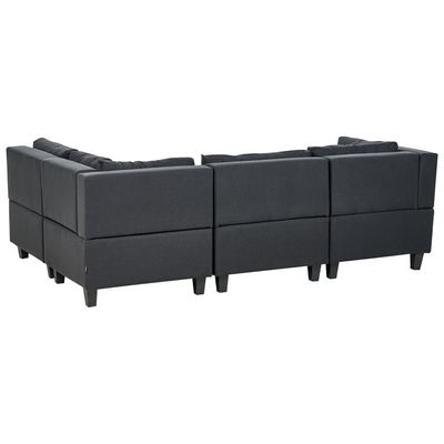4 Seater Right Hand Modular Fabric Corner Sofa