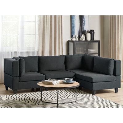 4 Seater Right Hand Modular Fabric Corner Sofa