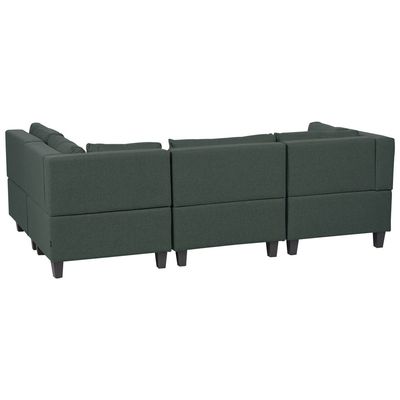 4 Seater Right Hand Modular Fabric Corner Sofa