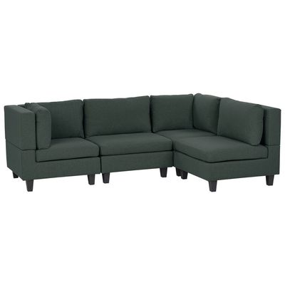 4 Seater Right Hand Modular Fabric Corner Sofa