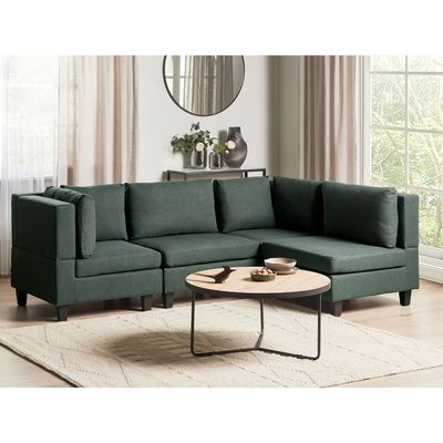 4 Seater Right Hand Modular Fabric Corner Sofa