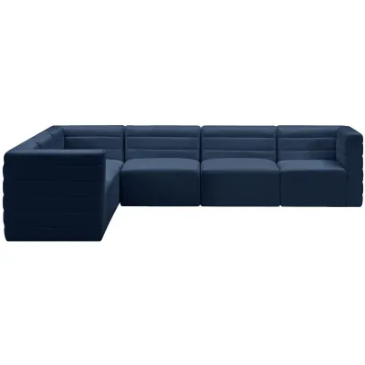 Quinn Enso 6-pieces Velvet Sectional Sofa