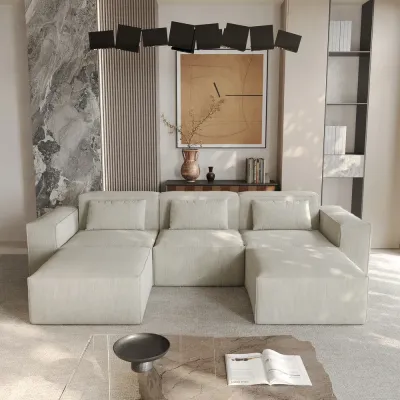 Modern Modular U-Shaped Sectional Sofa
