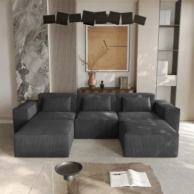 Modern Modular U-Shaped Sectional Sofa