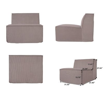Modern Modular U-Shaped Sectional Sofa