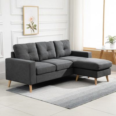 Homcom 3 Seater Corner Sofa