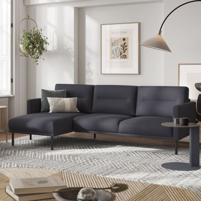 Larvik Modern Corner Sofa with Chaise-longue