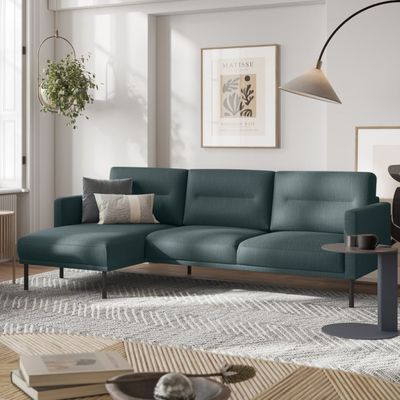 Larvik Modern Corner Sofa with Chaise-longue