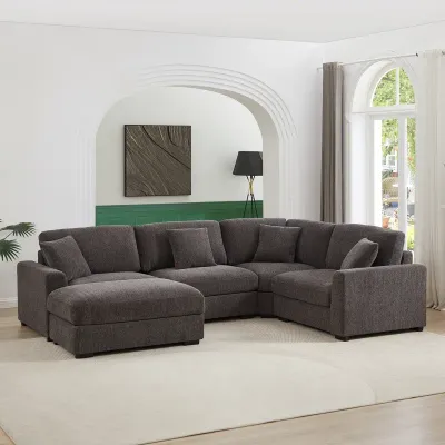 Eugenija 5 - Piece Upholstered Sectional