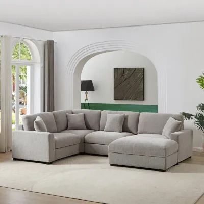 Eugenija 5 - Piece Upholstered Sectional