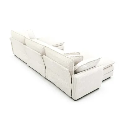 Kaoruko L-shaped Sectional Sofa With Ottoman