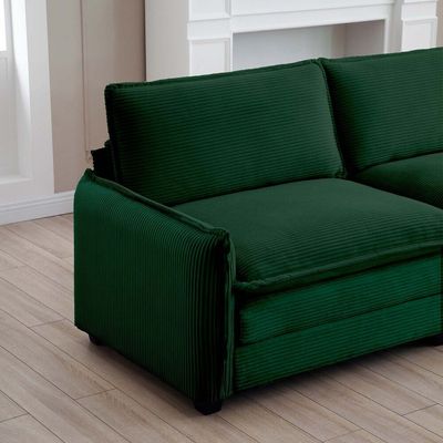Kaoruko L-shaped Sectional Sofa With Ottoman
