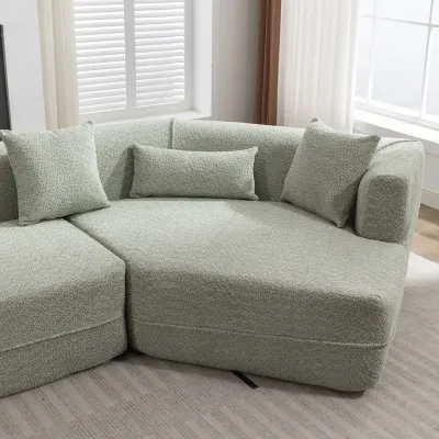 Luccardo   2-Piece Boucle Sofa