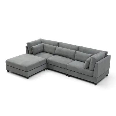 Reversibe L-Shaped Convertible Sectional Sofa Couch