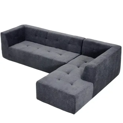 Modern Comfortable L-Shaped Upholstered Sofa