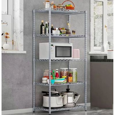 4 Layers Chrome Wire Rack Storage shelving for Kitchen Garden Medical Store  L60 X W30 X H120