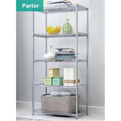 Chrome Wire Rack Storage shelving for Kitchen Garden Medical Store L60 X W45 X H160