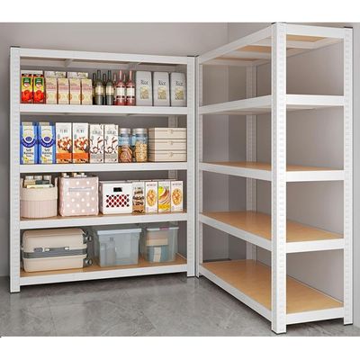100kg x 5 Tier Metal Storage Rack, Shelving Units (White)160H x 40D x 80Lcm