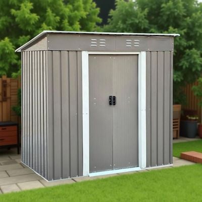 Egardenkart Outdoor Storage Shed with Double Lockable Doors (With Installation)