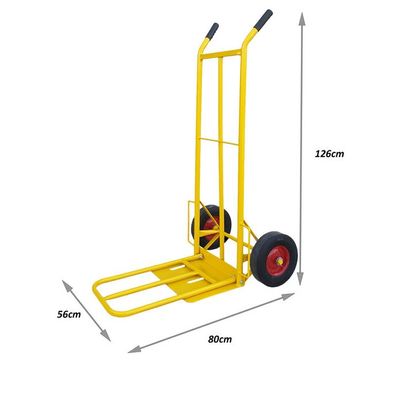 Full Metal 2 Wheel Heavy Duty Hand Truck Trolley 700lbs