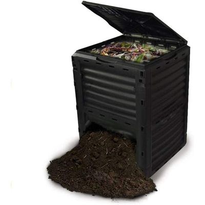 Compost Bin 300 Litre Garden Composter Bin Composting Waste Box Recycling Eco Storage.