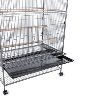 153cm Wrought Iron Standing Large Flight King Bird Cage for Cockatiels African Grey Quaker Amazon Sun Parakeets Green Cheek Conures Parrot Bird Cage Birdcage with Stand (X Large)