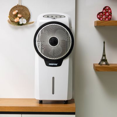 Rechargeable Air Cooler, 7 Hours Working, GAC9580 | 12V 4.5Ah rechargeable battery | 15Hrs Charging Time | 3 Speed, 3 Wind Mode | 7L Water Tank