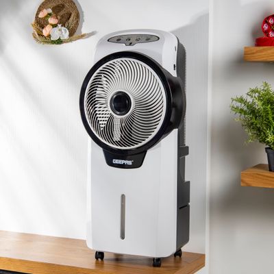 Rechargeable Air Cooler, 7 Hours Working, GAC9580 | 12V 4.5Ah rechargeable battery | 15Hrs Charging Time | 3 Speed, 3 Wind Mode | 7L Water Tank