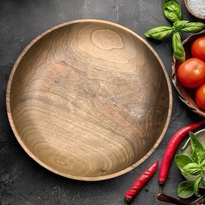 Wooden plate-37×6CM-Natural Wood Color