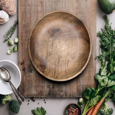 Wooden plate-36×6CM-Natural Wood Color