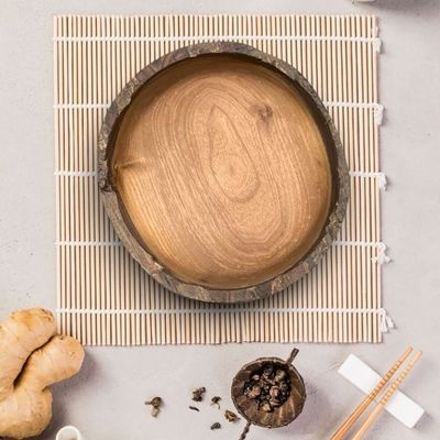 Wooden plate-36×6CM-Natural Wood Color