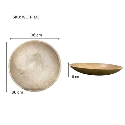 Wooden plate-36×6CM-Natural Wood Color