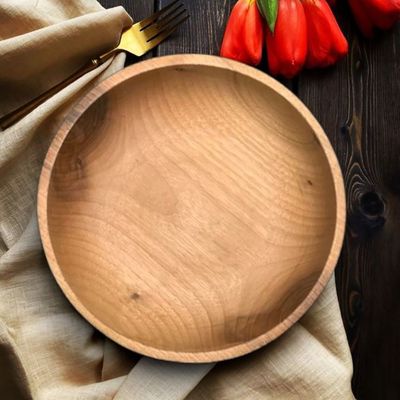 Wooden plate-21×6CM-Natural Wood Color