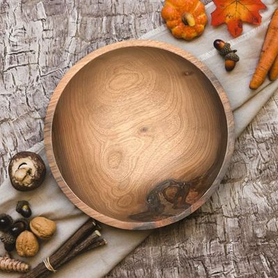 Wooden plate-21×6CM-Natural Wood Color