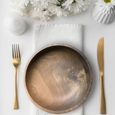 Wooden plate-21×6CM-Natural Wood Color