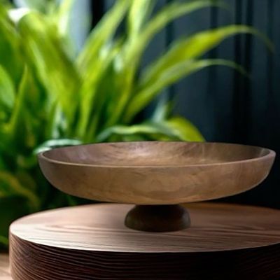 Wooden plate-29×6CM-Natural Wood Color