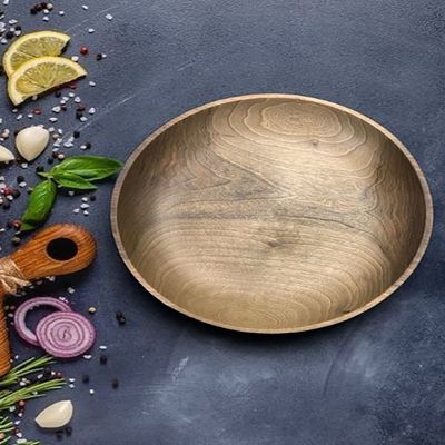 Wooden plate-37×6CM-Natural Wood Color