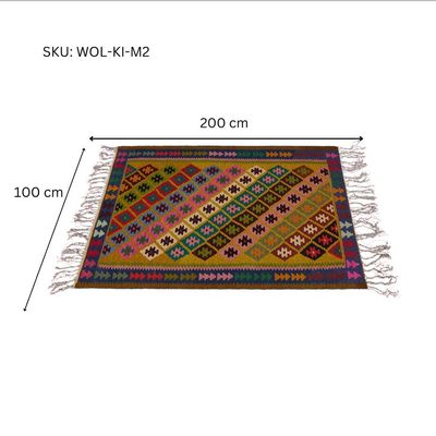 M2 Woolen Kilim - 100 × 200 CM Rugs