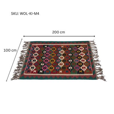 M4 Woolen Kilim - 100 × 200 CM Rugs