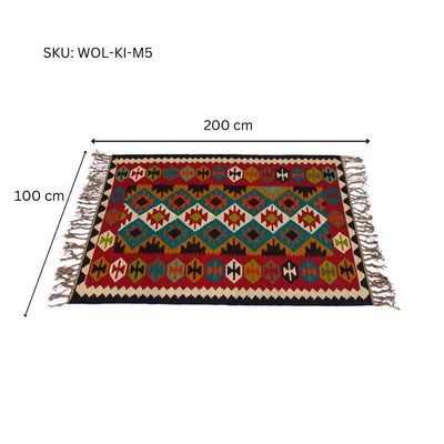 M5 Woolen Kilim - 100 × 200 CM Rugs