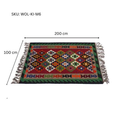 M6 Woolen Kilim - 100 × 200 CM Rugs